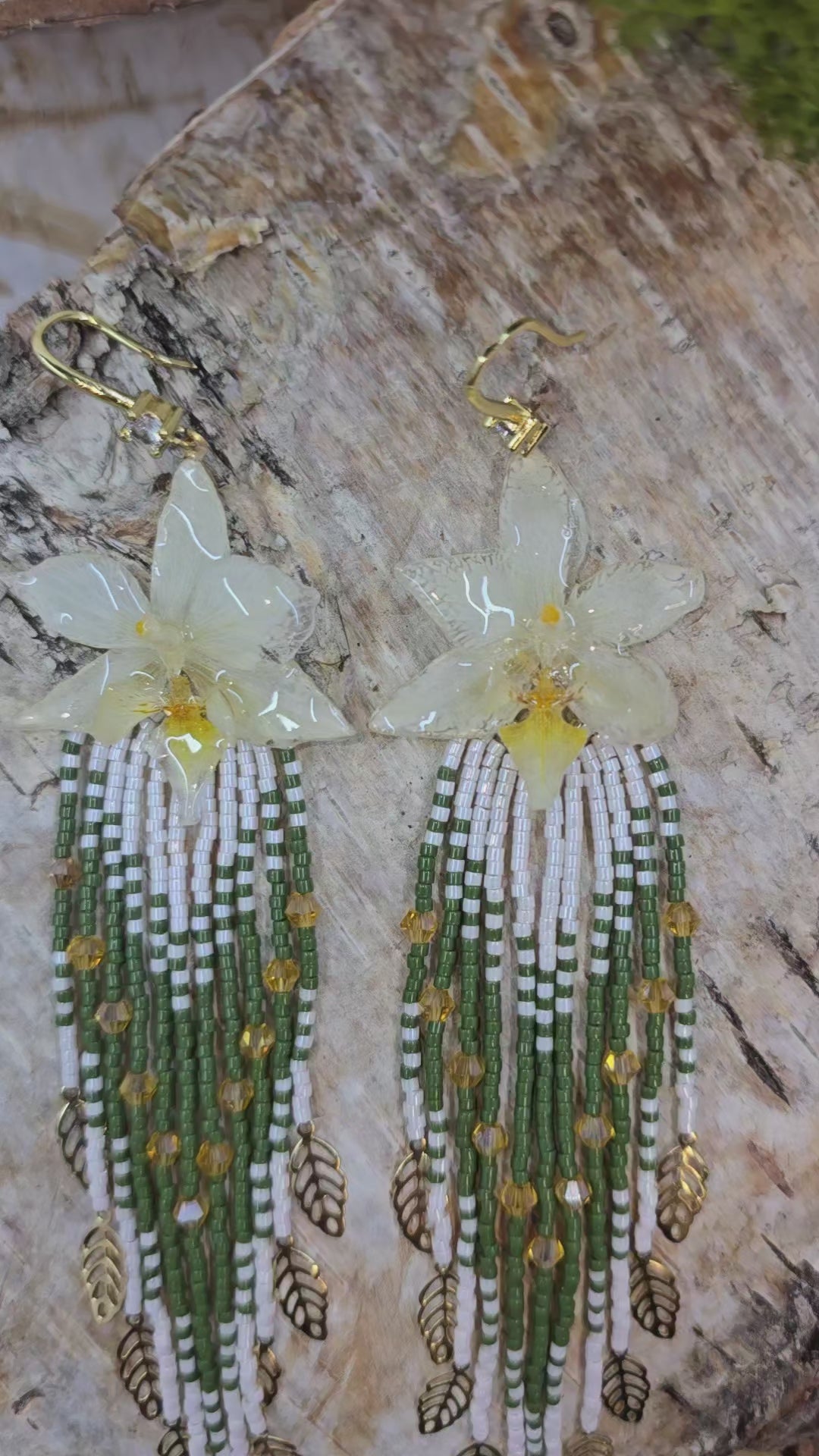 Forest Orchid Earrings