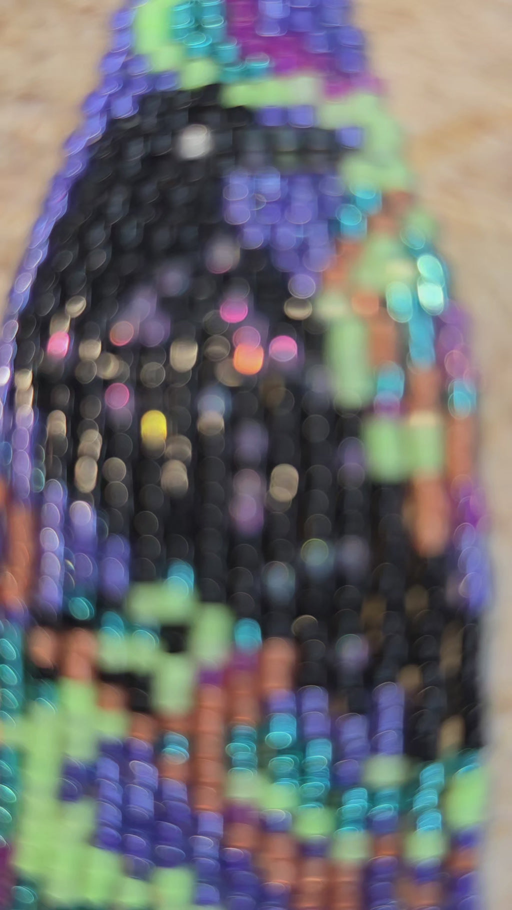 Raven Aurora Beaded Earrings