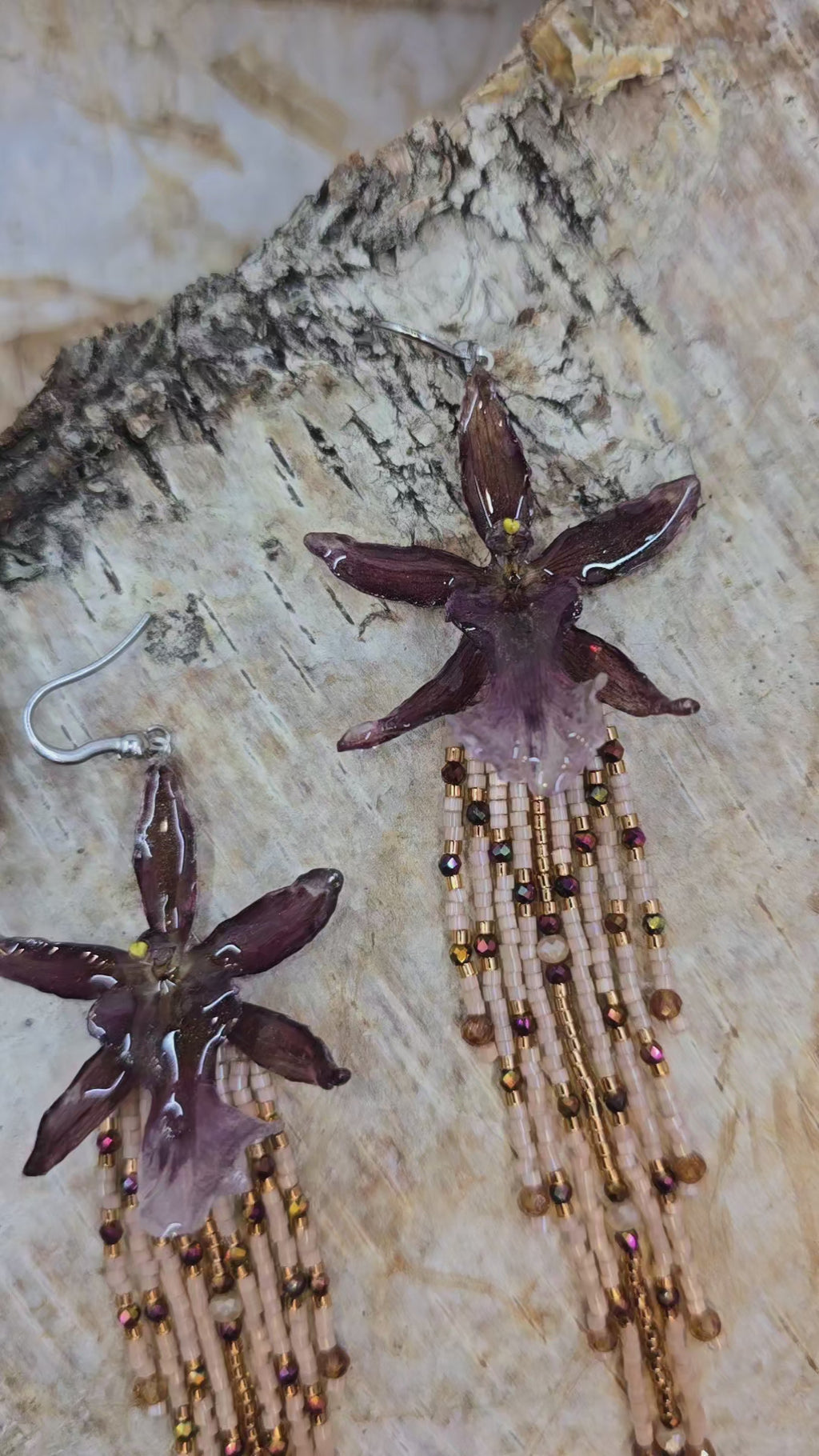 Boreal Orchid Earrings