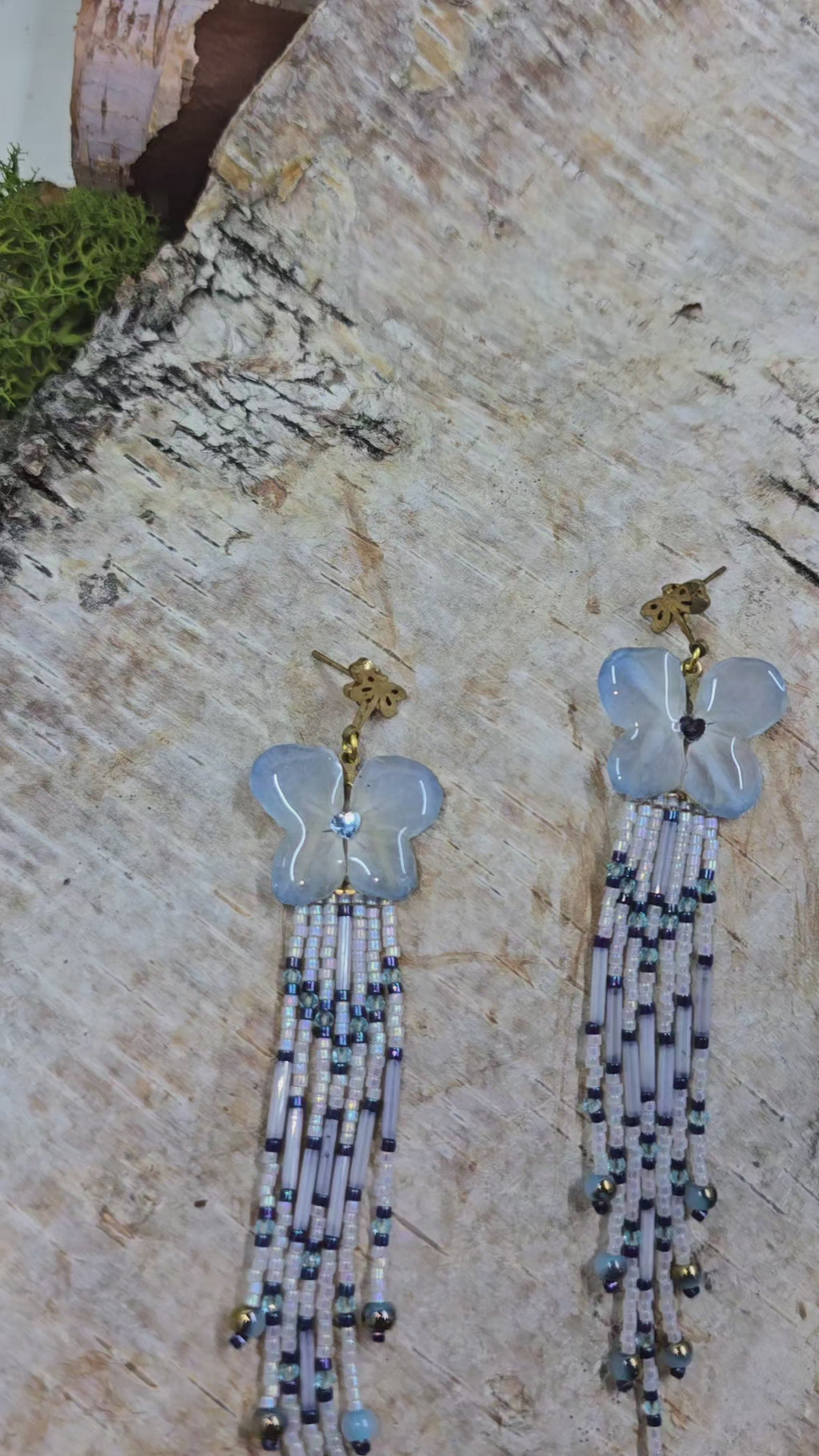 Blue Sky Butterfly Earrings