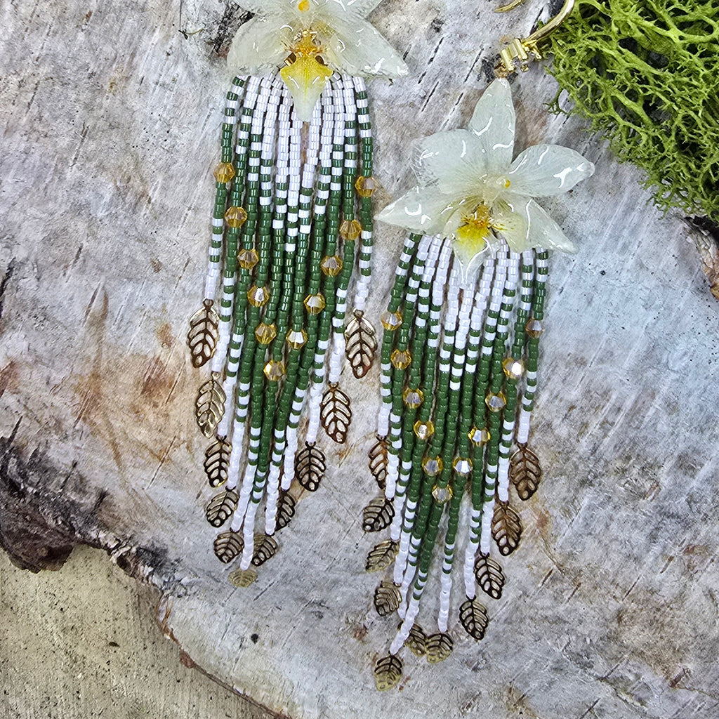 Forest Orchid Earrings