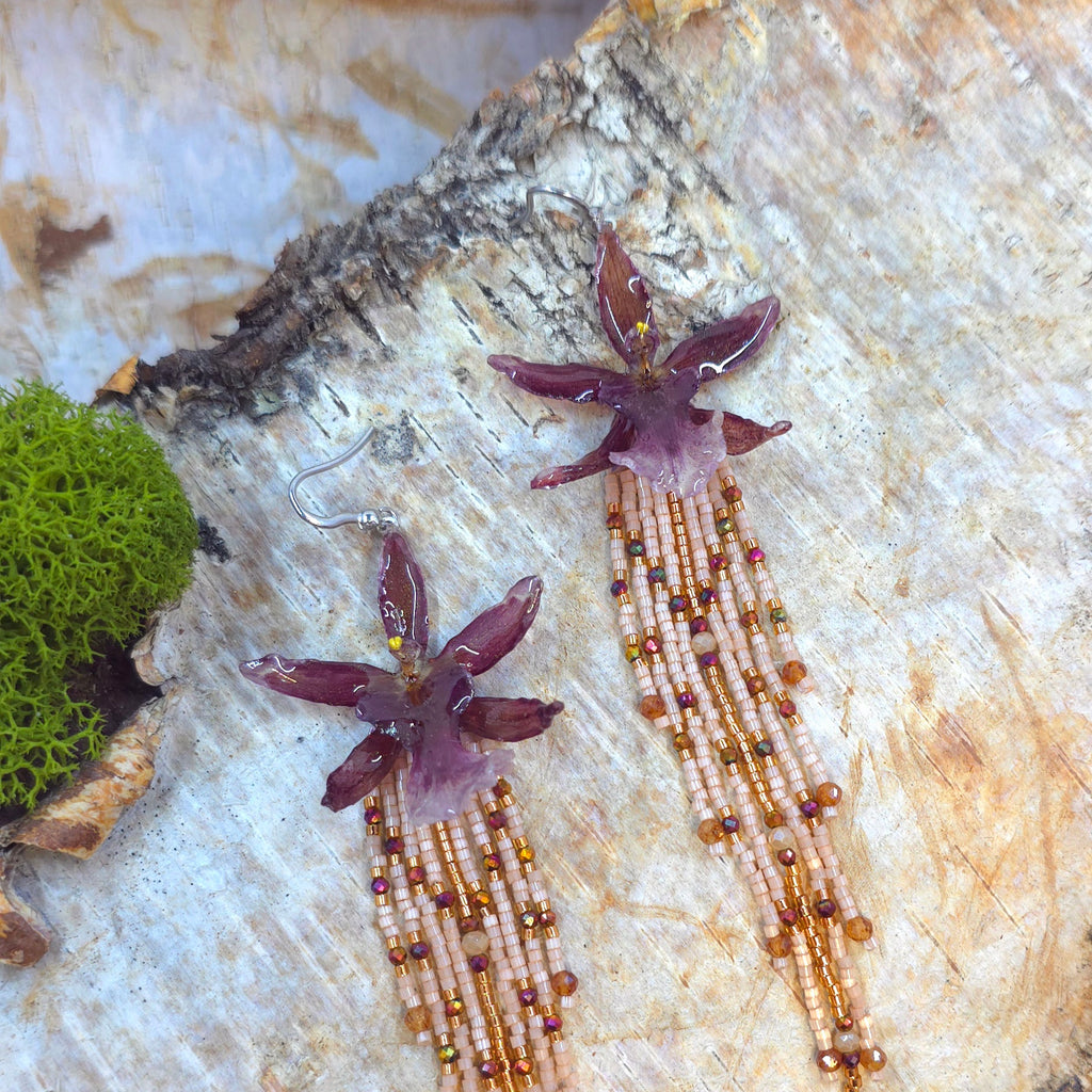 Boreal Orchid Earrings